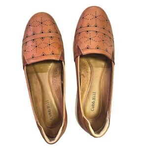 Cobb Hill Womens Bailee Leather Slip-on Sneaker, Brown Size 6.5 Cushioned Comfy